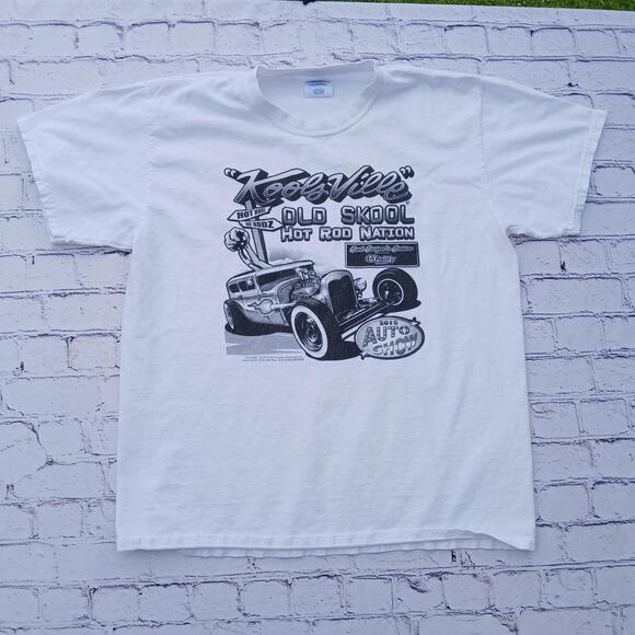 White 2015 hot rod nation t-shirt - Picture 1 of 4